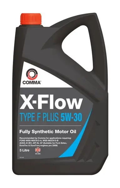 Моторна олива X-FLOW (5L) 5W30 API CF SL ACEA A1 A5 B1 B5 FORD M2C913 A FORD M2C913 B FORD M2C913 C COMMA X-FLOW F PL.5W30 SYN. 5L (фото 1)