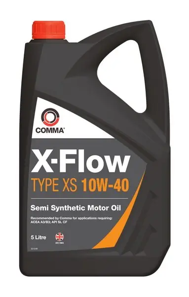 Моторна олива X-FLOW (5L) 10W40 API CF SL ACEA A3 B3 COMMA X-FLOW XS 10W40 SEMI. 5L (фото 1)