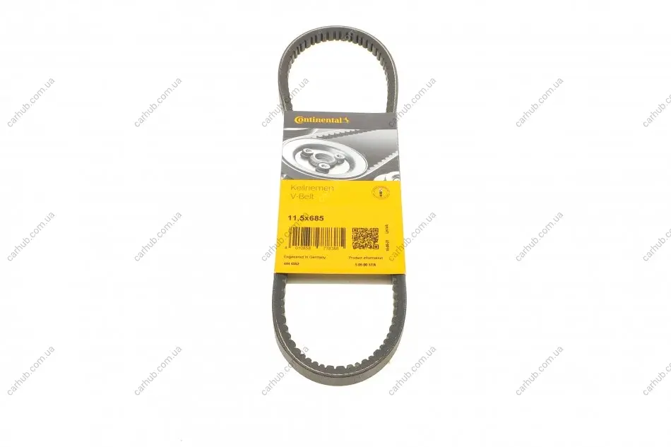 Ремінь генератора VW Caddy/Golf/Passat 1.6-2.0 91-99/Seat Ibiza/Toledo 1.6/2.0 93-02 CONTINENTAL Contitech 11,5X685Ld (фото 1)