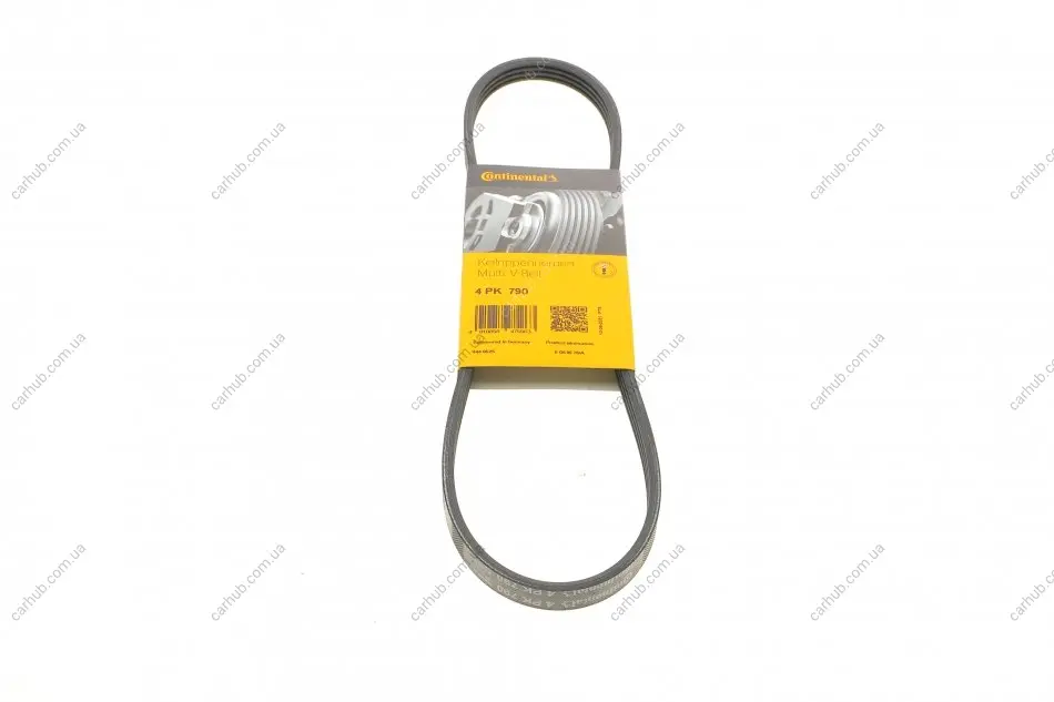 Ремінь генератора Smart Fortwo 0.6-0.7i 02-07/Mitsubishi Colt 1.5 05-12/Chevrolet Matiz 0.8 05- CONTINENTAL Contitech 4PK790 (фото 1)