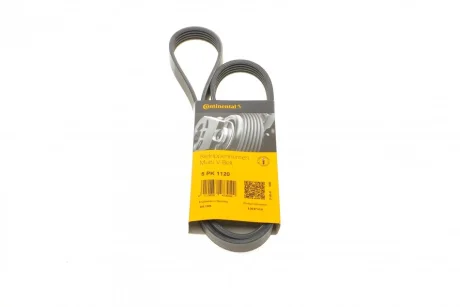 Ремінь генератора VW Touareg 4.2 FSI 06-18/Toyota Avensis/Camry/Corolla 1.8/2.0D 86-03 CONTINENTAL Contitech 5PK1120