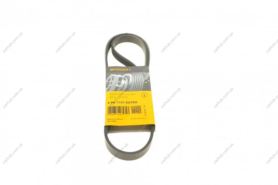Ремінь генератора Volvo S40/S60/S80/V40/V60/V70/XC60/XC70 00- (5PK1121) CONTINENTAL Contitech 5PK1121 EXTRA (фото 1)
