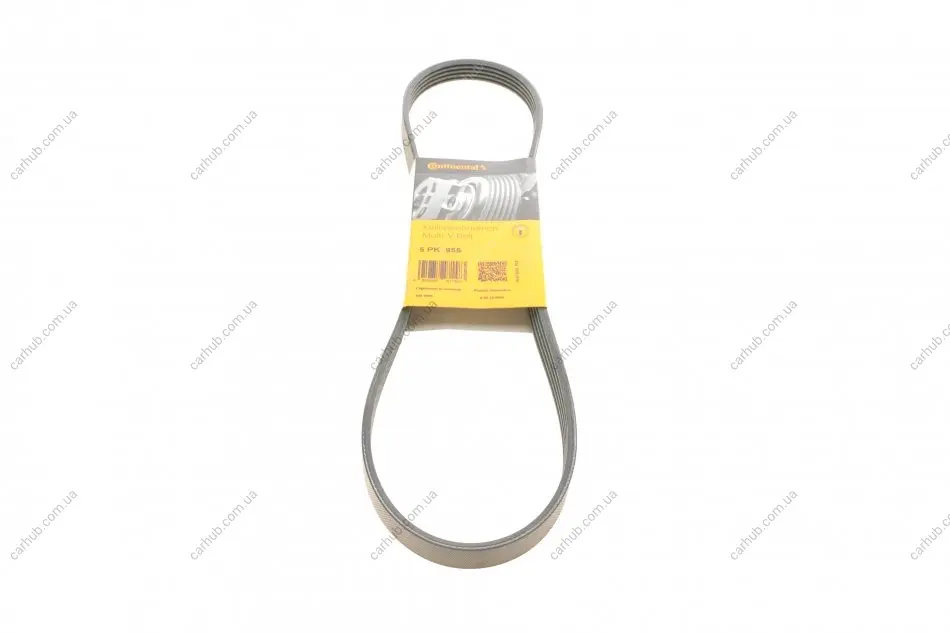 Поліклиновий ремінь (5PK955) FIAT PALIO, SIENA HONDA ACCORD IV, ACCORD V, LEGEND III MITSUBISHI COLT V, LANCER VII 1.3-3.5 01.90-12.13 Contitech 5 PK 955 (фото 1)