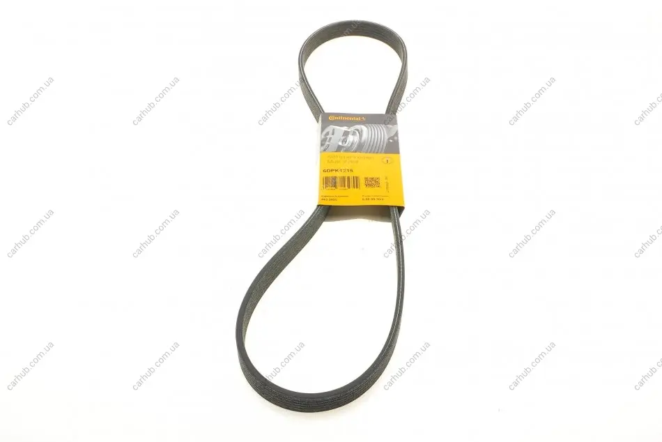 Ремінь генератора VW T5/Sharan 1.9/2.0TDI 00-10/VW Caddy 1.9TDI/2.0SDI 04-10/Seat Alhambra 00-10 CONTINENTAL Contitech 6DPK1215 (фото 1)