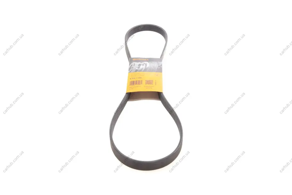 Ремінь генератора Citroen Jumper 2.0-2.2HDi 02-06/C4/C5/C8 2.0 16V 01-/VW T5/T6 2.0TSI 12-19 CONTINENTAL Contitech 6PK1185 (фото 1)