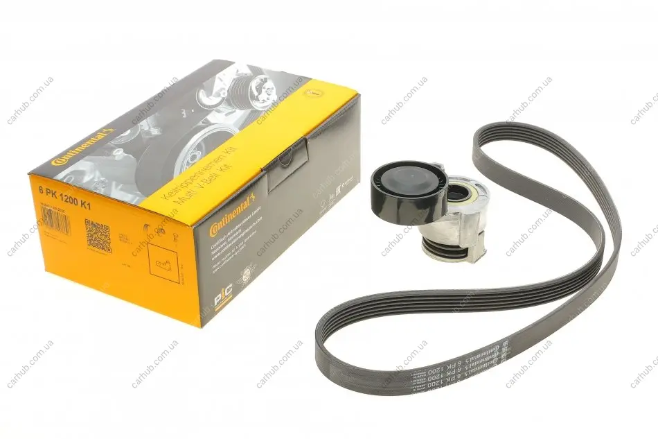 Комплект ременя генератора Renault Clio/Kangoo/Megane/Scenic 1.5dCi 01- (6PK1200) CONTINENTAL Contitech 6PK1200K1 (фото 1)