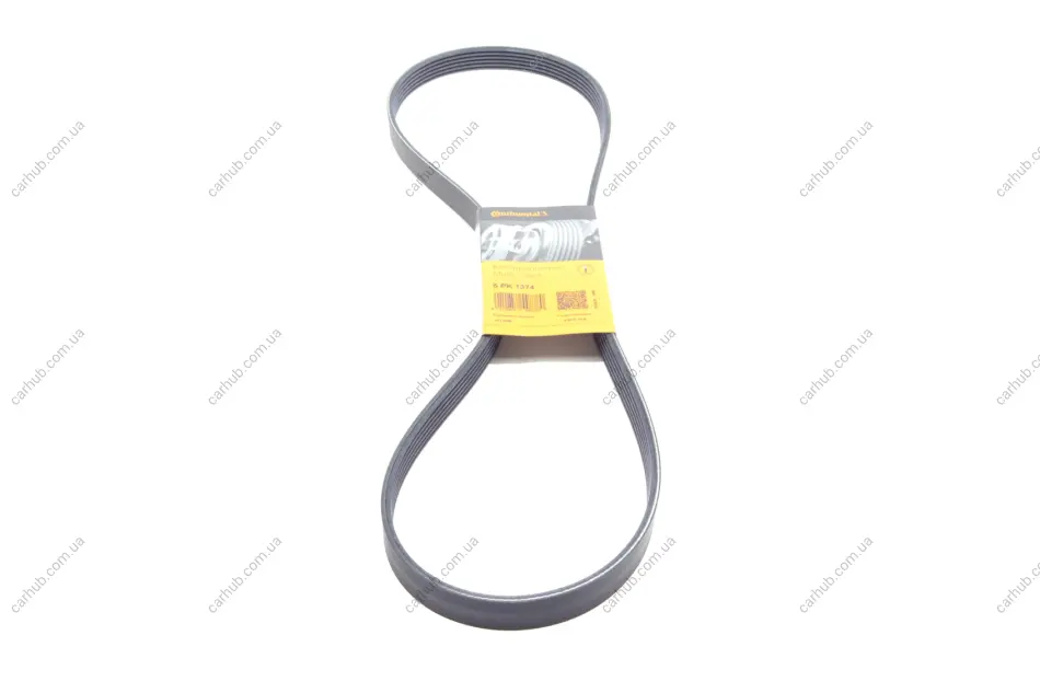 Поліклиновий ремінь (6PK1374) ALFA ROMEO GIULIETTA, MITO FIAT 500L, BRAVO, BRAVO II, GRANDE PUNTO, IDEA, LINEA, PUNTO EVO LANCIA DELTA III, MUSA MINI (R50, R53), (R52) 1.6-2.0D 11.03- Contitech 6 PK 1374 (фото 1)