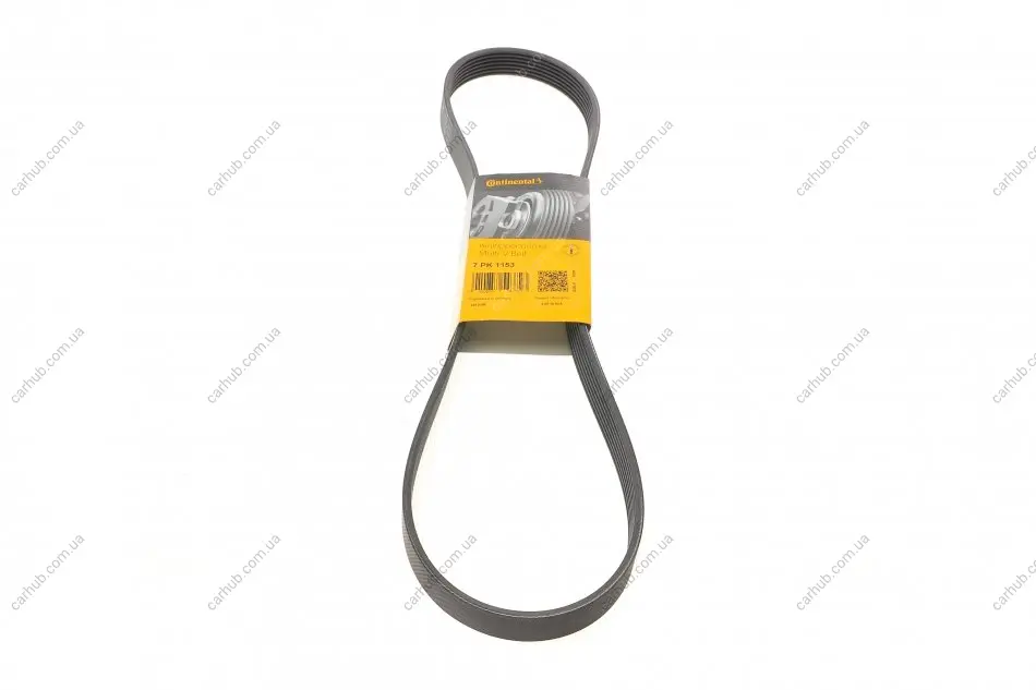 Поліклиновий ремінь (7PK1153) NISSAN QASHQAI +2, QASHQAI I TOYOTA LAND CRUISER, LAND CRUISER 90, LAND CRUISER PRADO 1.6/3.0D 08.00- Contitech 7 PK 1153 (фото 1)