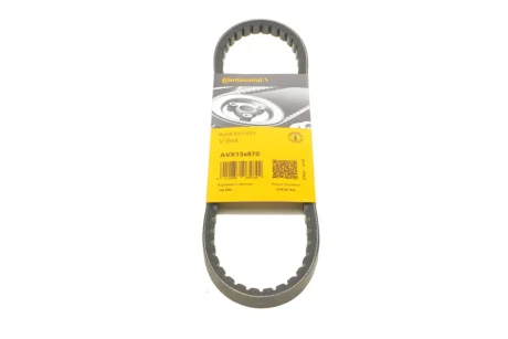 Ремінь генератора Hyundai Accent 00-10/Kia Cerato/Rio 1.4-1.6 04- CONTINENTAL Contitech AVX13X670