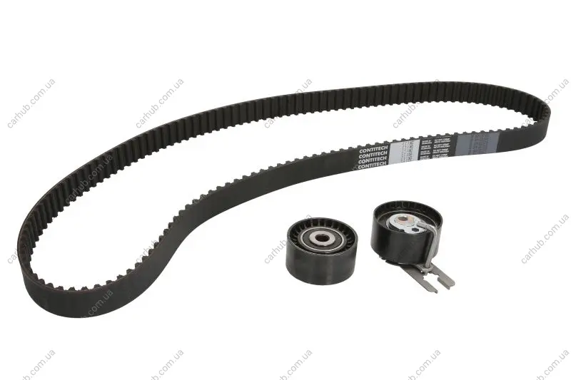 Комплект ГРМ (ремінь + ролик) CITROEN C1, C2, C2 ENTERPRISE, C3 I, C3 II, C3 PLURIEL, NEMO, XSARA FORD FIESTA V, FIESTA VI, FUSION MAZDA 2 PEUGEOT 1007, 107, 206, 206+, 207, 307 1.4D 09.01- Contitech CT 1063 K1 (фото 1)