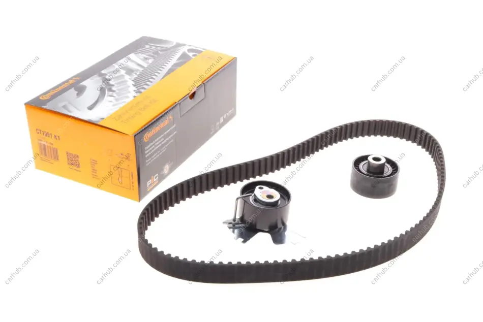Комплект ГРМ (ремінь + ролик) VOLVO C30, C70 II, S40 II, S80 II, V50, V70 III CITROEN C4, C4 GRAND PICASSO I, C4 I, C4 PICASSO I, C5 II, C5 III, C8, JUMPY II FIAT SCUDO, ULYSSE 1.8/2.0D 07.02- Contitech CT 1091 K1 (фото 1)