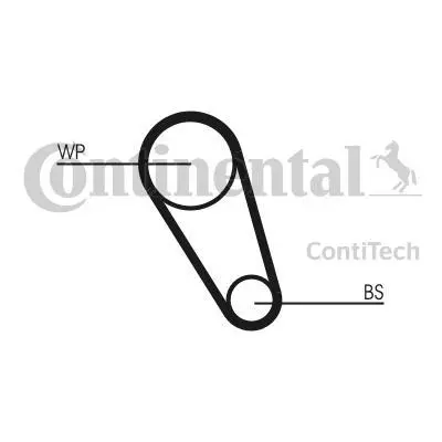 Комплект пасу ГРМ з Насосом VW Polo/Skoda Fabia 1. Contitech CT1185WP1 (фото 1)