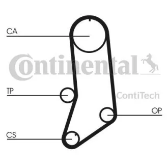 Пас ГРМ Fiat Fiorino/Uno 1.1-1.5i 83-93 (19x118z) Contitech CT594