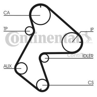 Фото комплект ременя ГРМ Contitech CT711K1 Комплект ременя ГРМ Contitech CT711K1