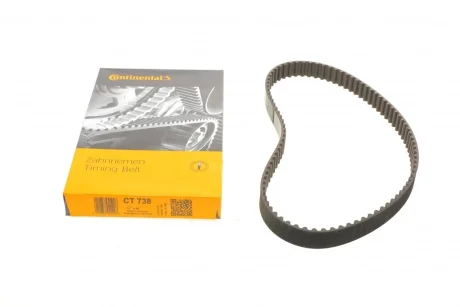 Ремінь ГРМ HYUNDAI ACCENT, ACCENT I, LANTRA II, S MITSUBISHI COLT III, COLT IV, LANCER III, LANCER IV, LANCER V, MIRAGE IV ROVER 25 I TOYOTA CELICA, MR2 II 1.3-2.0 04.88-05.05 Contitech CT 738