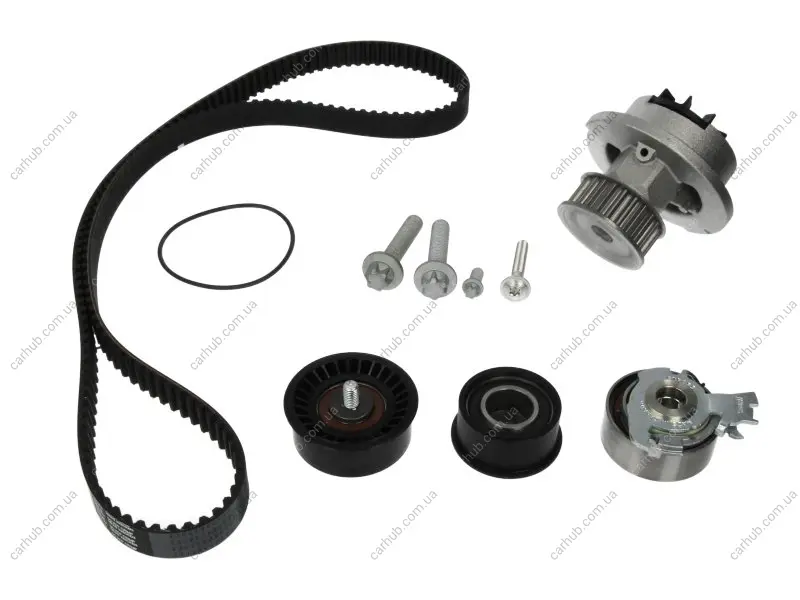 Комплект ГРМ (ремінь + ролик + водяний насос) OPEL ASTRA F, ASTRA F CLASSIC, CORSA B, TIGRA, VECTRA B 1.4/1.6 03.93-01.05 Contitech CT 873 WP4 (фото 1)