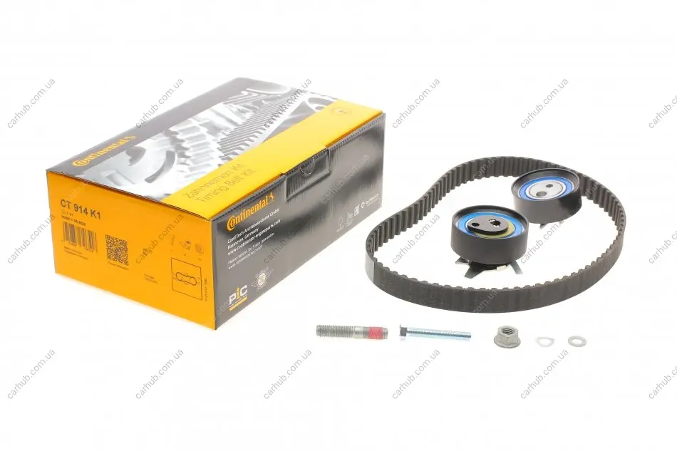 Комплект ГРМ (ремінь + ролик) VOLVO 850, S70, S80 I, V70 I, V70 II VW CALIFORNIA T4 CAMPER, LT 28-35 II, LT 28-46 II, TRANSPORTER T4 2.5D 08.95-08.07 Contitech CT914K1 (фото 1)