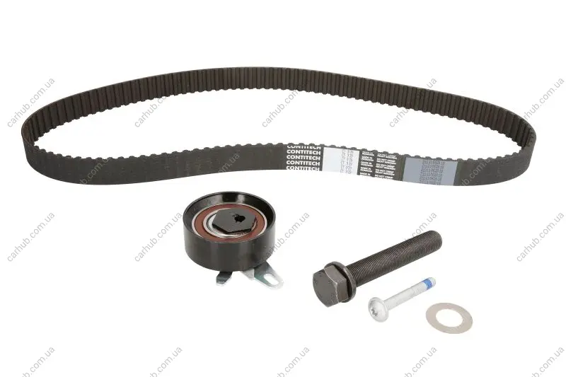 Комплект ГРМ (ремінь + ролик) VOLVO 850, S70, S80 I, V70 I, V70 II VW CALIFORNIA T4 CAMPER, LT 28-35 II, LT 28-46 II, TRANSPORTER T4 2.5D 08.95-08.07 Contitech CT 939 K3 (фото 1)