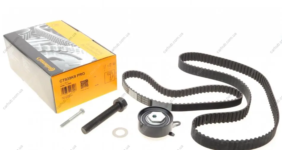 Комплект ГРМ + ПНВТ VW T4 2.4D 90-03 (26.4x122z/20.1x77) Contitech CT939K9PRO (фото 1)