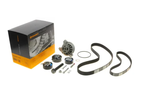 Комплект ГРМ + ПНВТ + помпа VW LT 2.5SDI/VW T4 2.5 TDI 96-06 (26.4x122z/20.8x81z) (3 ролика+2 ременя) Contitech CT939WP11PRO