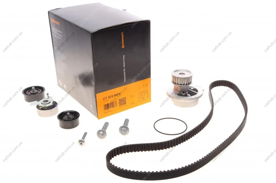 Комплект ГРМ (ремінь + ролик + водяний насос) OPEL ASTRA G, ASTRA G CLASSIC, CORSA C, ZAFIRA A 1.4/1.4LPG/1.6 02.98-12.09 Contitech CT 975 WP3 (фото 1)