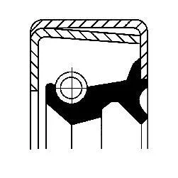 Ущільнення двигуна (50x50x9) TOYOTA HIACE IV, HILUX IV, HILUX V, HILUX VI 1.8-2.7 08.83-08.06 CORTECO 19017041B