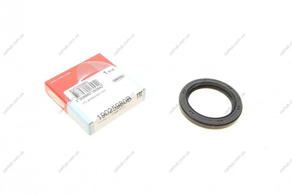 Сальник колінвалу (передній) Mazda 3/ MX3/ MX5 1.3-1.8 16V 89-05 (36.5x50.5x7) CORTECO 19025980B (фото 1)