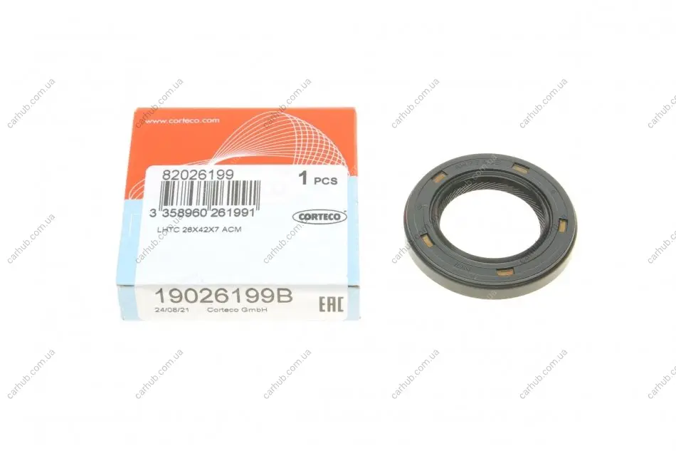 Сальник КПП Honda Accord/Civic 1.4-1.6i 89-02 CORTECO 19026199B (фото 1)