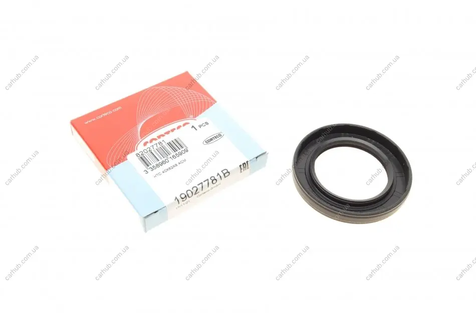 Сальник півосі Suzuki Wagon R+ 1.0-1.2 98-00 (40x62x8) CORTECO 19027781B (фото 1)