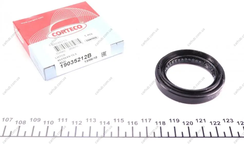 Сальник півосі Honda Accord VI/ VII/ CR-V II 2.0-2.4 03-08 (40x56x9/12.5) CORTECO 19035212B (фото 1)