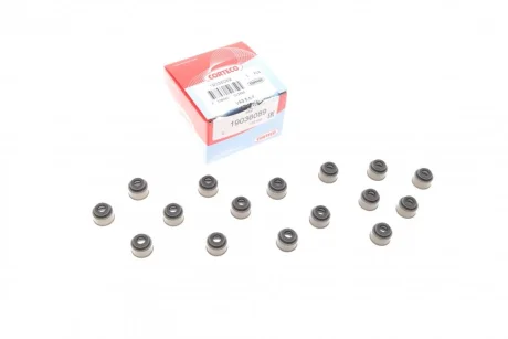 Сальник клапана (впуск/випуск) Toyota Avensis/Corolla/Rav4 1.4/1.6/1.8 99-12 (к-кт 16шт.) CORTECO 19036089