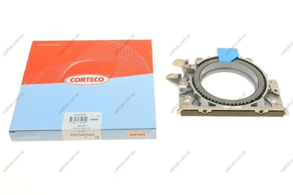Сальник колінвалу (задній) VW Caddy 1.6/2.0TDI/T5 2.0TDI (85x131/152x17.25) CORTECO 20034934B (фото 1)
