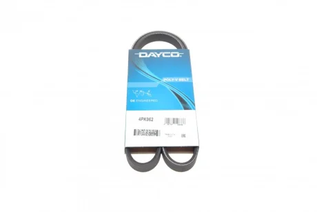 Ремінь генератора Fiat Brava 1.6 16V 95-01/Peugeot 205/305 83-89/Renault Espace/Laguna 3.0 96-01 DAYCO 4PK962