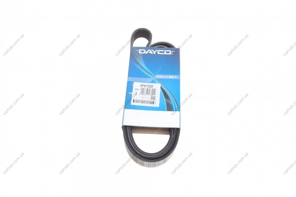 Ремінь генератора Ford Focus 1.8 TDCi 05-12/Skoda Octavia 1.4 i 99-01 DAYCO 6PK1520 (фото 1)