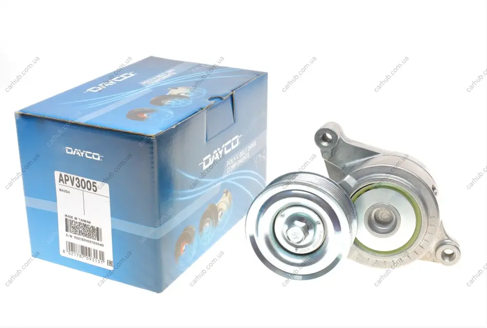Натяжник ременя генератора Mazda 2/3 1.4/1.6 03- DAYCO APV3005 (фото 1)