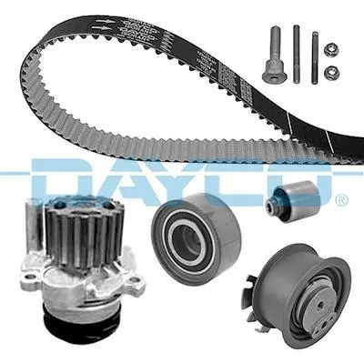 Комплект ГРМ (+ помпа) Golf V/Octavia/Audi A3/Passat 2.0TDI 03-15 DAYCO KTBWP4860 (фото 1)