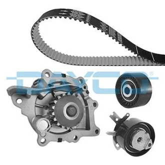 Комплект ГРМ (ремінь + ролик + водяний насос) CITROEN C-CROSSER, C-CROSSER ENTERPRISE, C5 II, C5 III, C6, C8 FIAT ULYSSE FORD GALAXY II, GALAXY MK II, MONDEO IV, S-MAX JAGUAR XF I 2.2D 06.02- DAYCO KTBWP7150