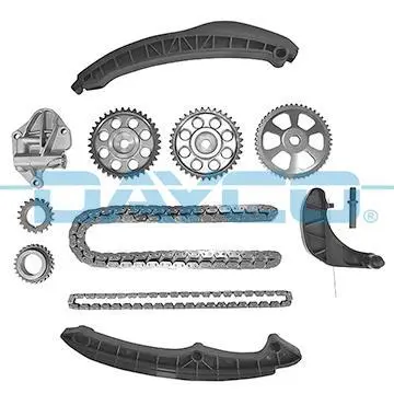 Комплект ГРМ (ланцюг + шестерня) SEAT CORDOBA, IBIZA IV, IBIZA IV SC, IBIZA IV ST, TOLEDO IV SKODA FABIA II, RAPID, ROOMSTER, ROOMSTER PRAKTIK VW POLO IV, POLO V 1.2/1.2LPG 05.06-06.15 DAYCO KTC1063 (фото 1)