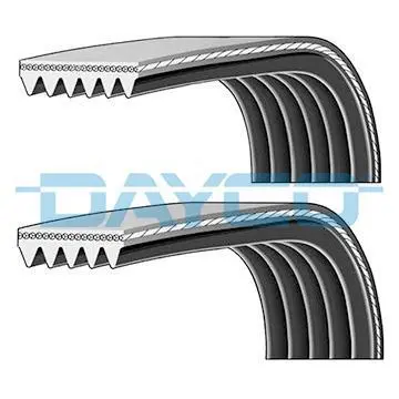 Комплект ременя генератора Ford Fiesta/Fusion 1.25-1.6 01-12 (5PK690EE + 6PK1019EE) DAYCO PVE003 (фото 1)