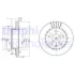 Комплект гальмівних дисків (2 шт) передн лів/прав OPEL OMEGA A 1.8-2.4 09.86-04.94 Delphi BG2384 (фото 1)