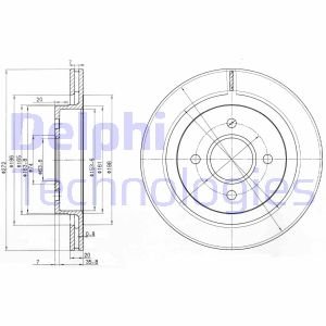 Тормозной диск Delphi BG2758