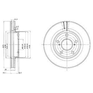 Тормозной диск Delphi BG2782