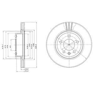 Тормозной диск Delphi BG2908