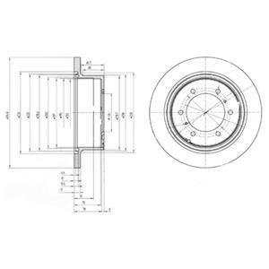 Гальмівний диск Delphi BG3105