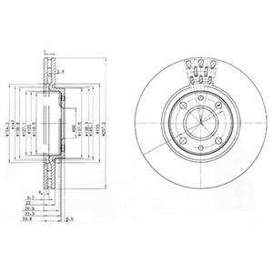 Тормозной диск Delphi BG3574 (фото 1)