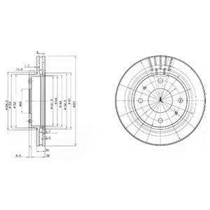 Гальмівний диск Delphi BG3750