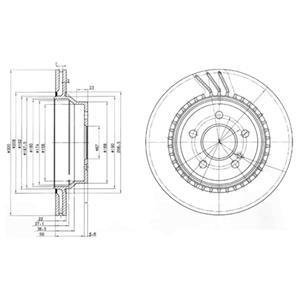 Тормозной диск Delphi BG3758