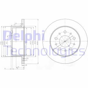 Гальмівний диск Delphi BG3853