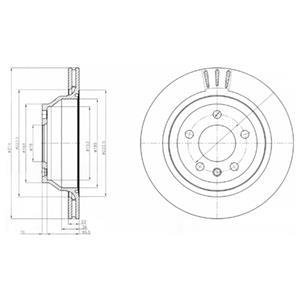 Тормозной диск Delphi BG3894