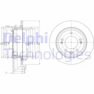 Тормозной диск Delphi BG4082C